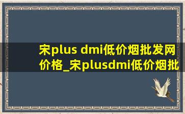 宋plus dmi(低价烟批发网)价格_宋plusdmi(低价烟批发网)报价